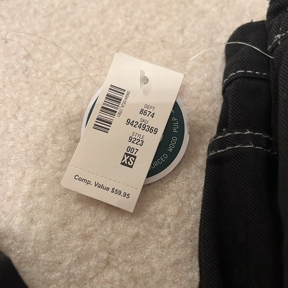 aero black cargo wide leg pants - Picture 3 of 3